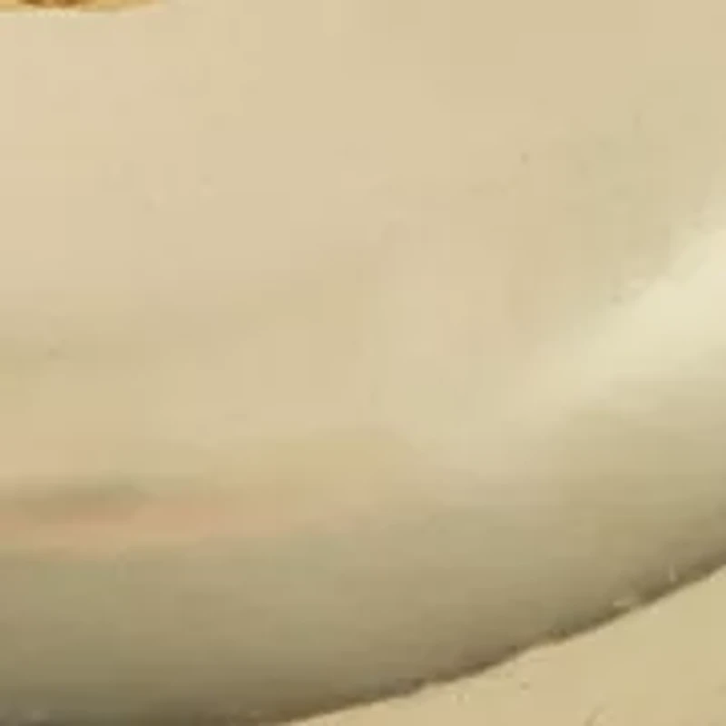 Gold Tone Puffy C Hoop Earrings