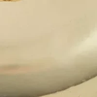 Gold Tone Puffy C Hoop Earrings