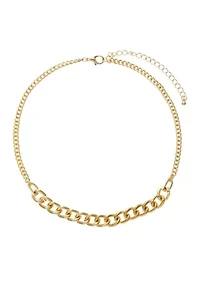 Gold Tone Chain Necklace 