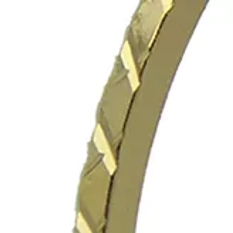 Gold Tone Textured Hoop Earrings