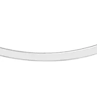 Silver Tone Thin Hoop Earrings