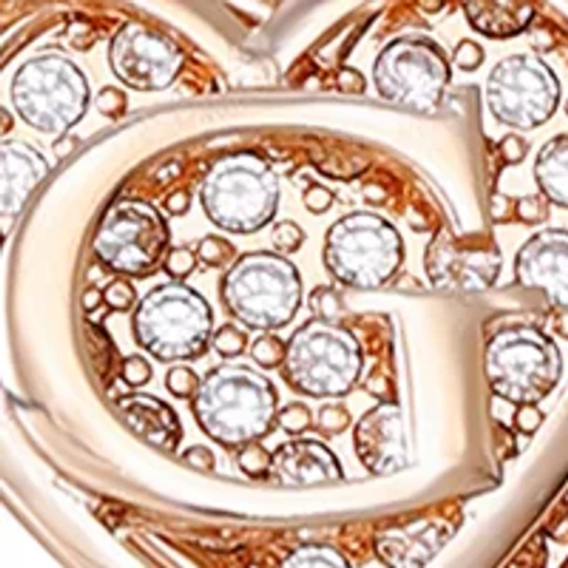 Logo Heart Charm And Toggle Closure Necklace