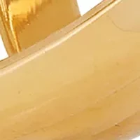 Gold Tone 3 Interlocking Bangles Logo Bracelet
