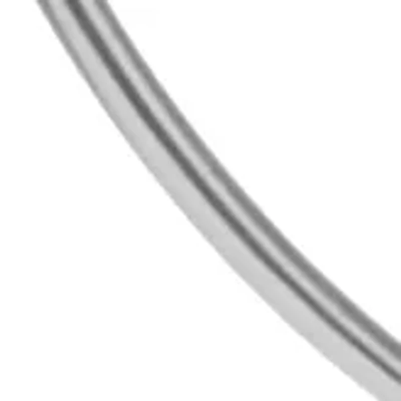 Silver Tone Extra Large Thin Hoop Earrings