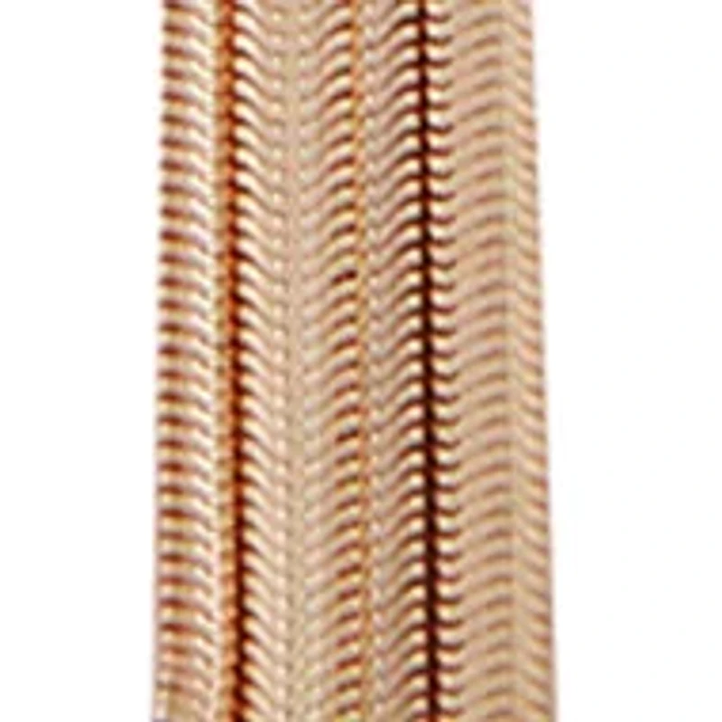 Gold Tone Snake Chain Y Necklace