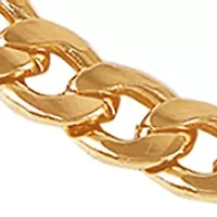 Gold Tone Statement Pendant Stone Necklace