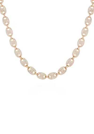 Gold Tone Pavé Collar Necklace