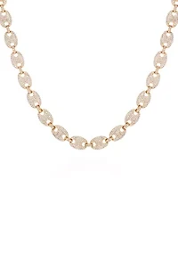 Gold Tone Pavé Collar Necklace