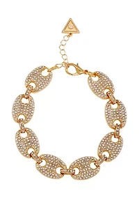 Gold Tone Pavé Bracelet