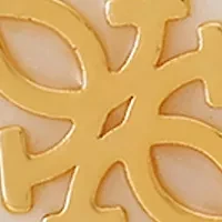 Gold Tone Drop Linear Earrings
