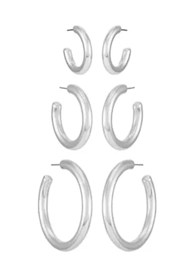 Hoop Earrings Set
