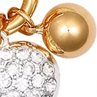 Two Tone Heart Pendant Necklace