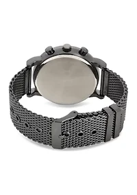IZOD Men's Black Mesh Bracelet Watch