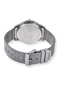 IZOD Black Mesh Sport Bracelet Watch