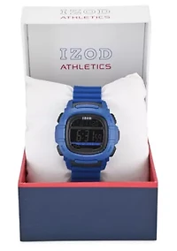 IZOD Adult Mens Digital Sports Watch in Blue Model# IZO7046