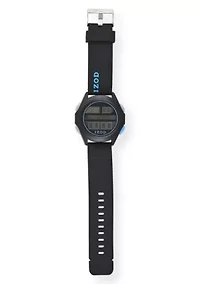 IZOD Adult Mens Digital Sports Watch in Black Model# IZO7053