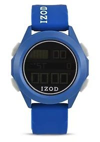 IZOD Adult Mens Digital Sports Watch in Blue Model# IZO7055