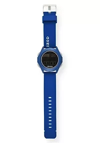 IZOD Adult Mens Digital Sports Watch in Blue Model# IZO7055