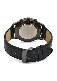 IZOD Men's Black Strap Watch