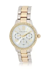 TAHARI Ladies Two Tone Bracelet Watch