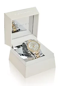 TAHARI Ladies Two Tone Bracelet Watch