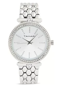 Tahari Adult Womens Analog Watch w Silver Case Dial and Bracelet Model# TAH5572
