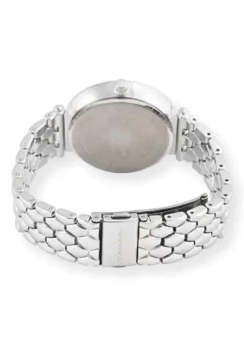 Tahari Adult Womens Analog Watch w Silver Case Dial and Bracelet Model# TAH5572
