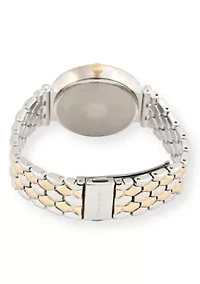 Tahari Adult Womens Analog Watch w Two-Tone Gold Silver Case Dial and Bracelet Model# TAH5576