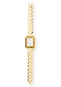 Tahari Adult Womens Analog Watch w Gold Case and Bracelet w Genuine Diamond at 12 Model# TAH5695