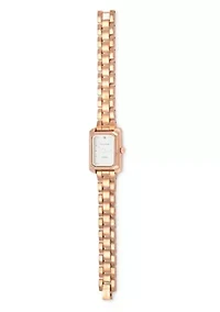 Tahari Adult Womens Analog Watch w Rose Gold Case and Bracelet w Genuine Diamond at 12 Model# TAH5696