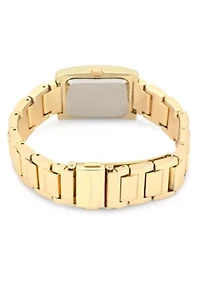 Tahari Adult Womens Analog Watch w Gold Case and Bracelet Model# TAH5752