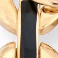 TAHARI Ladies Black and Gold Charm Watch