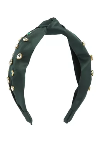Embellished Knotted Top Headband