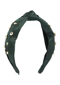 Embellished Knotted Top Headband