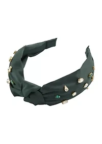 Embellished Knotted Top Headband