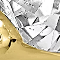 Sterling Silver Linear Cubic Zirconia Earrings