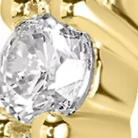 Bow Cubic Zirconia Stud Hoop Trio Earring Set