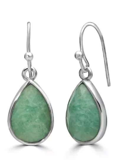 Silver Plated Teardrop Drop Earrings