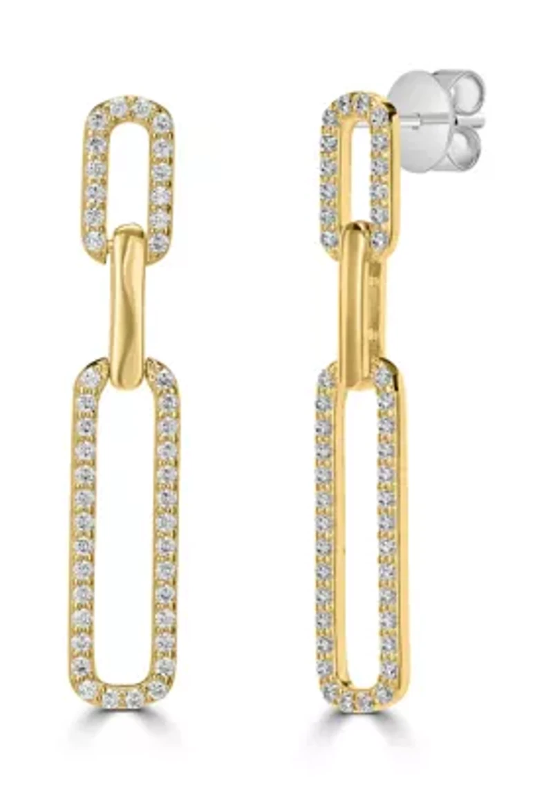 Cubic Zirconia Drop Earrings