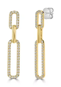 Cubic Zirconia Drop Earrings