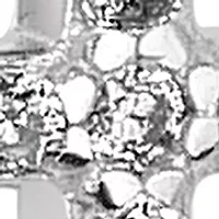 Cross Charm Hoop Earrings