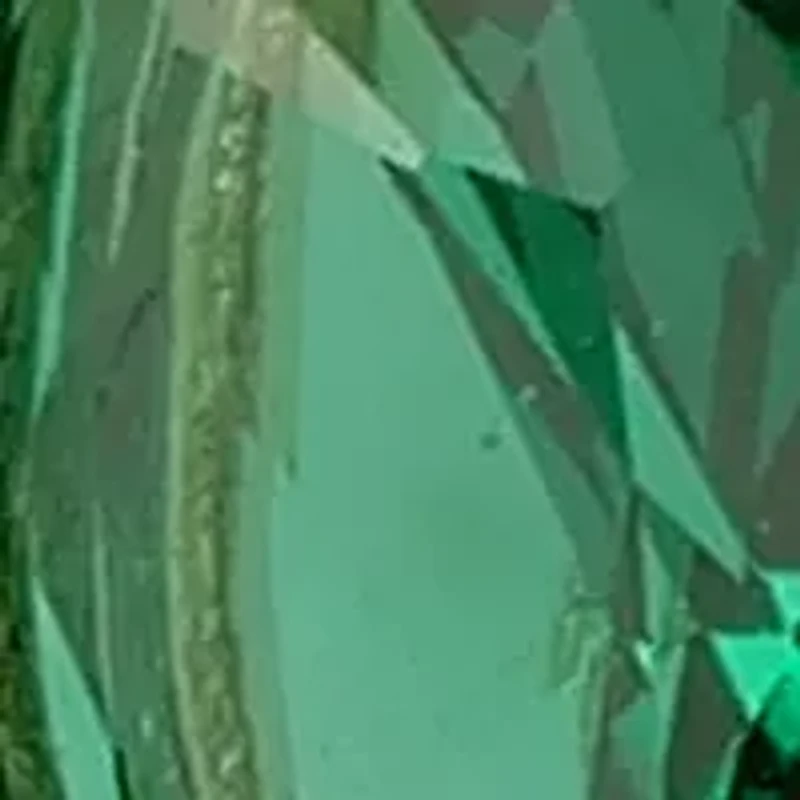 Gold-Plated Green Cubic Zirconia U-Hoop Earrings