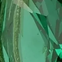 Gold-Plated Green Cubic Zirconia U-Hoop Earrings