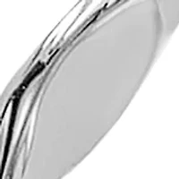 Textured Silver Plated Hoop Earrings