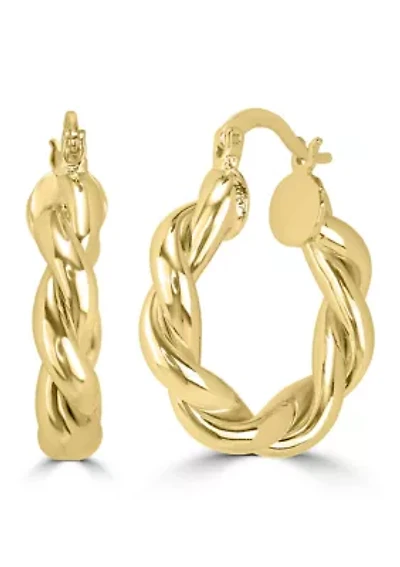 Twisted Hoop Earrings
