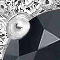 Silver Plated Cubic Zirconia Halo Set