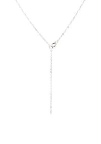 Pearl Drop Station Necklace and Stud Earrings Set