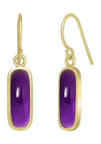 Gold Plated Bar Earrings