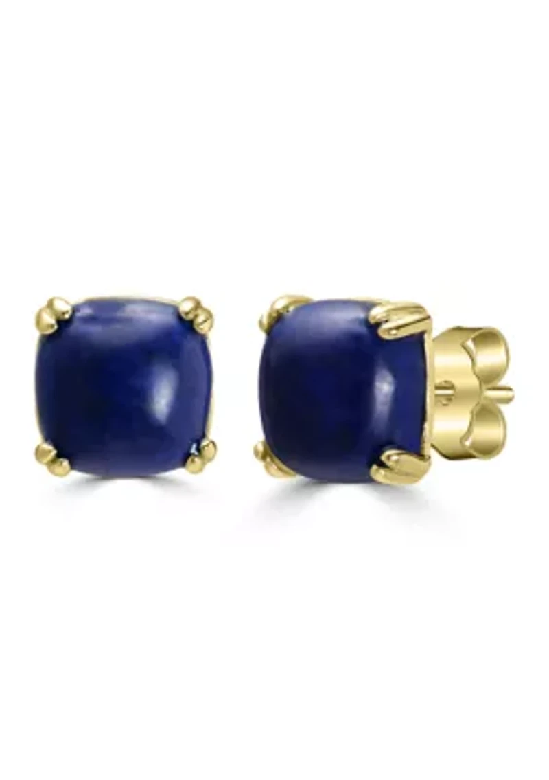 Gold Plated Square Stud Earrings