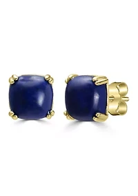 Gold Plated Square Stud Earrings
